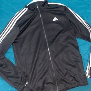 Adidas 3 stripe zip up